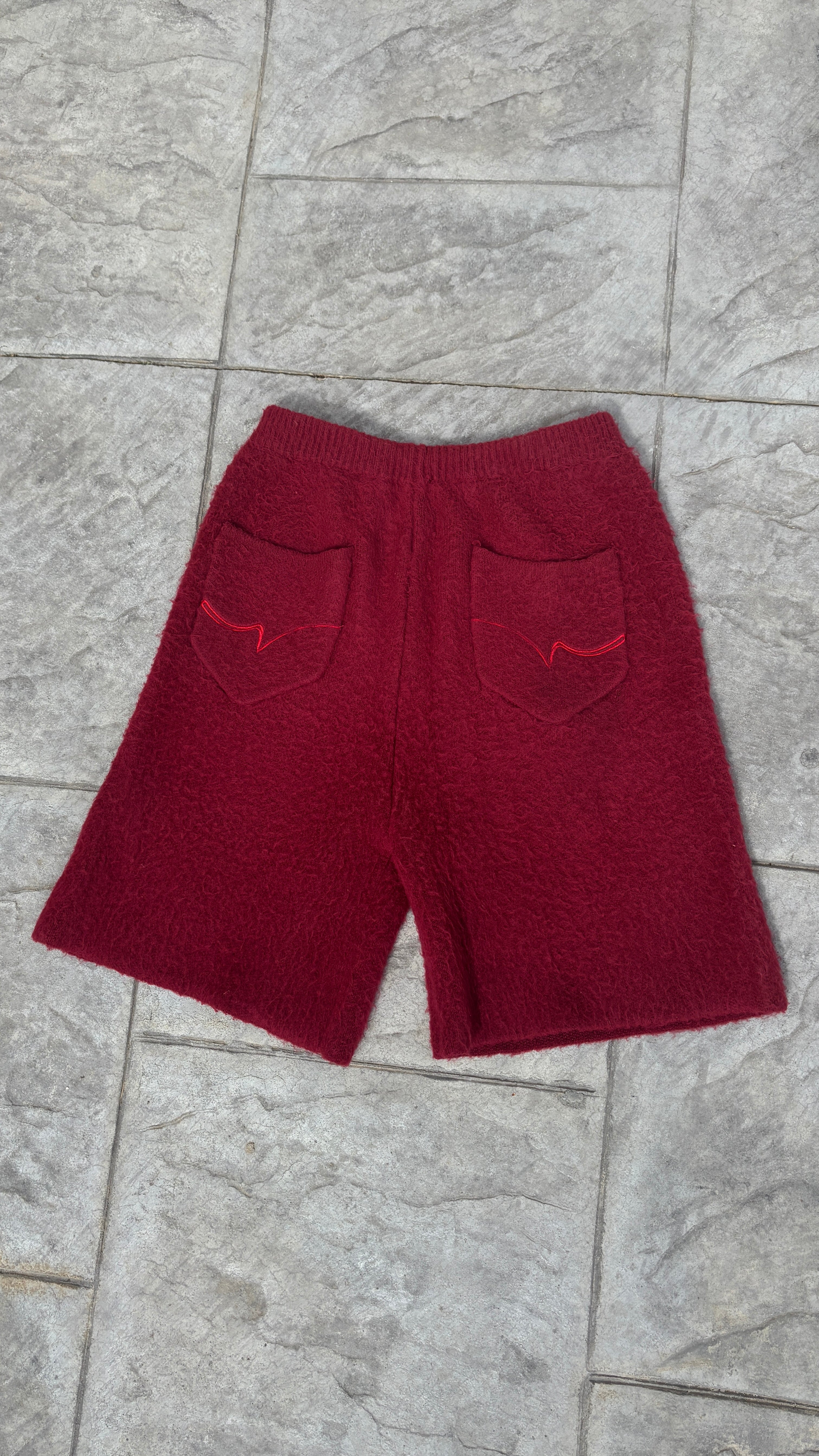"WINE" MOHAIR SHORTS (PRE-ORDER)