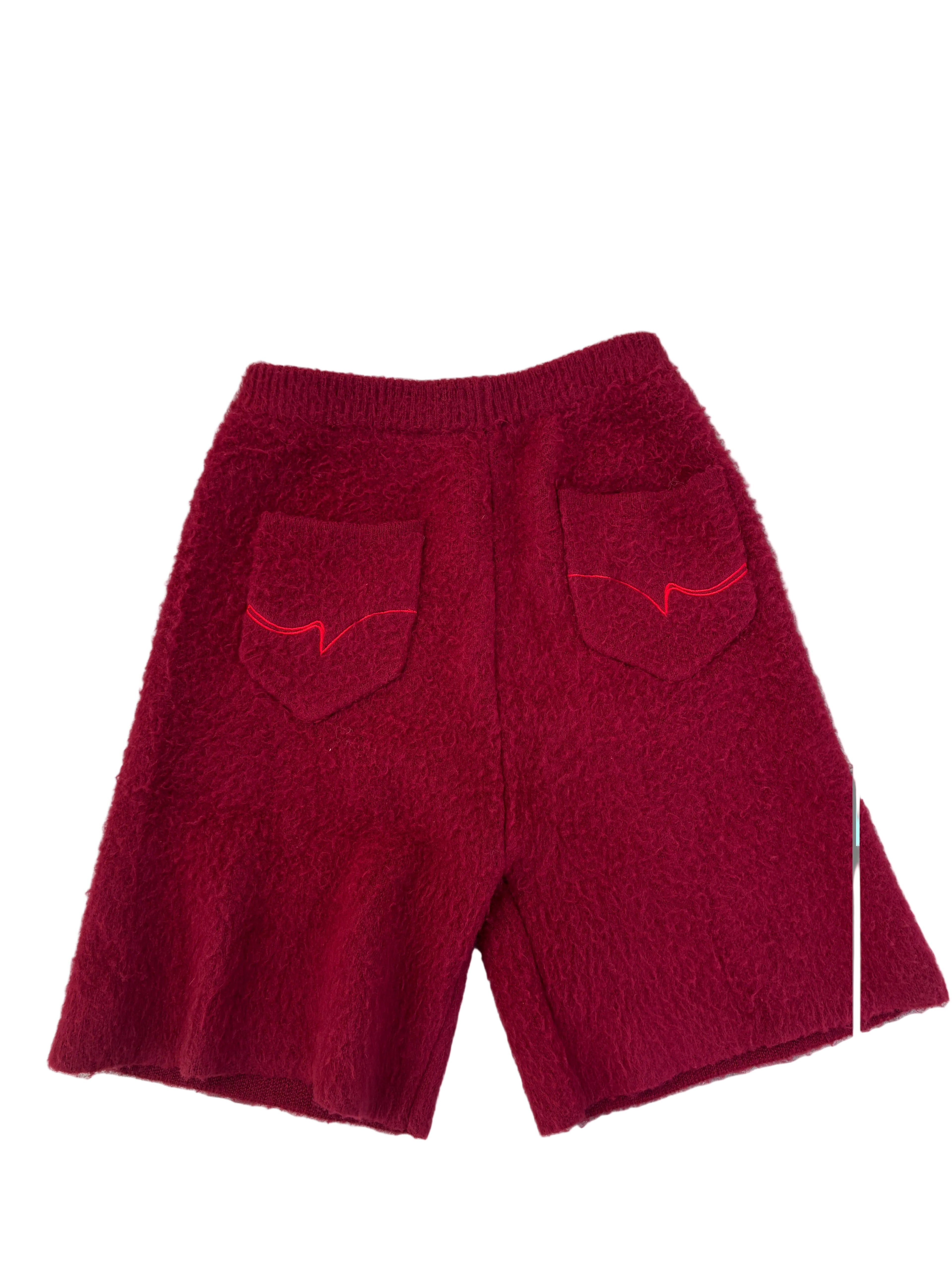 "WINE" MOHAIR SHORTS (PRE-ORDER)